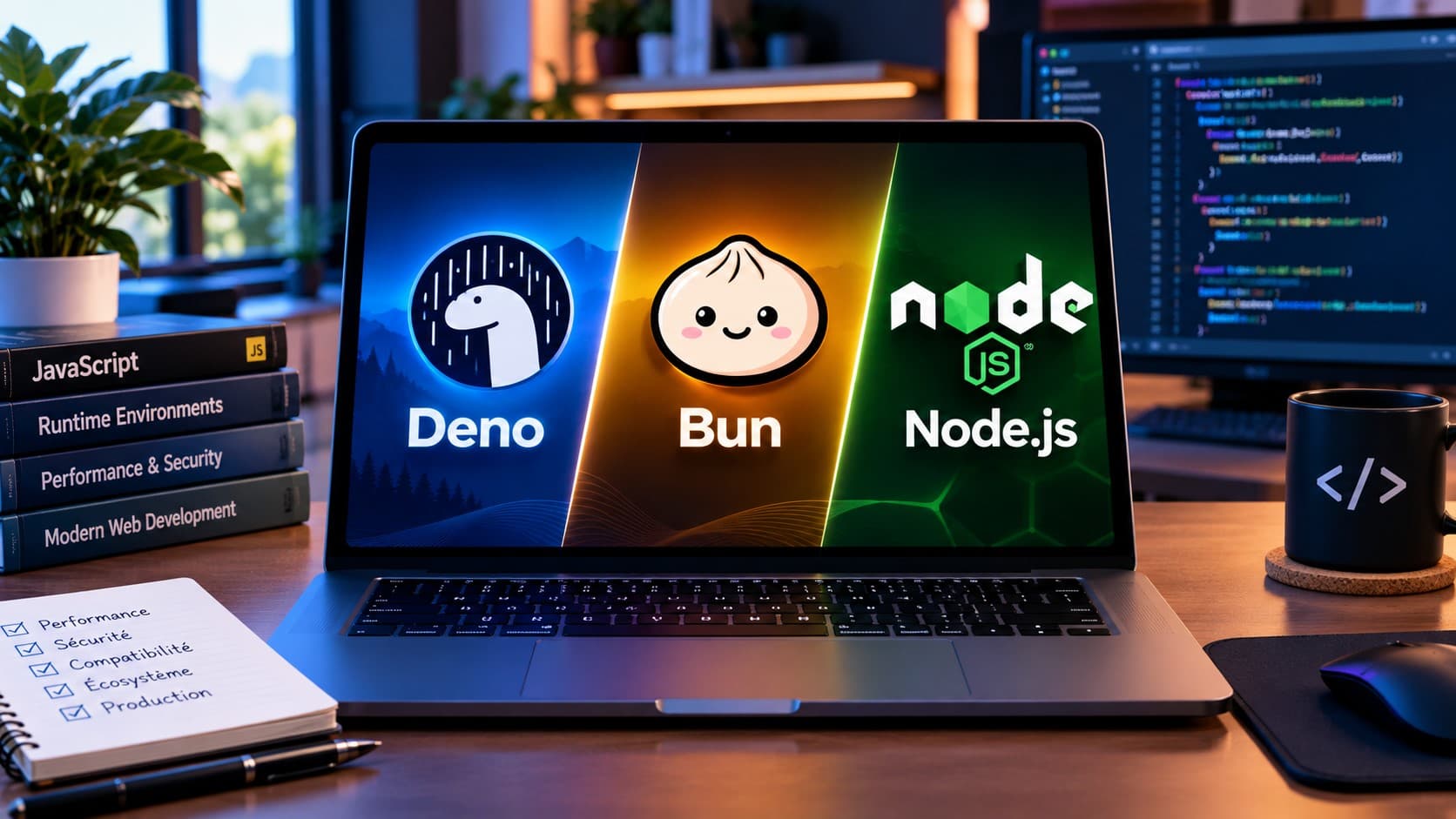 Deno vs Bun vs Node.js en 2026 : quel runtime JavaScript pour votre prochain projet ?