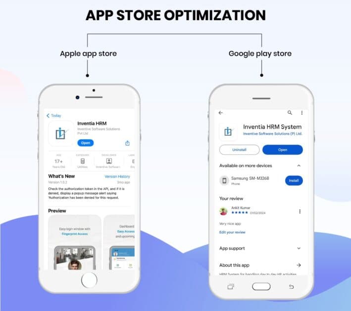 ASO application mobile